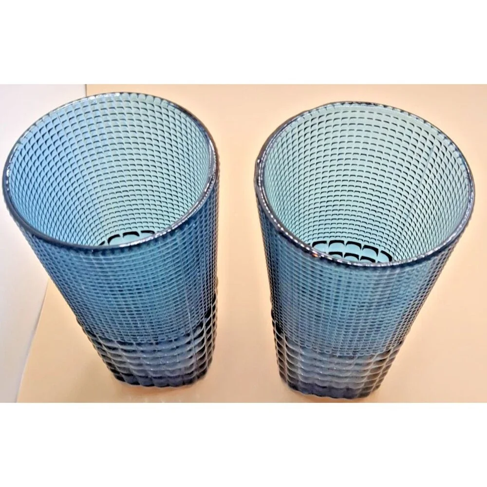 Vintage Malcolm Highball Glasses – Cornflower Blue (Set of 2) MCM